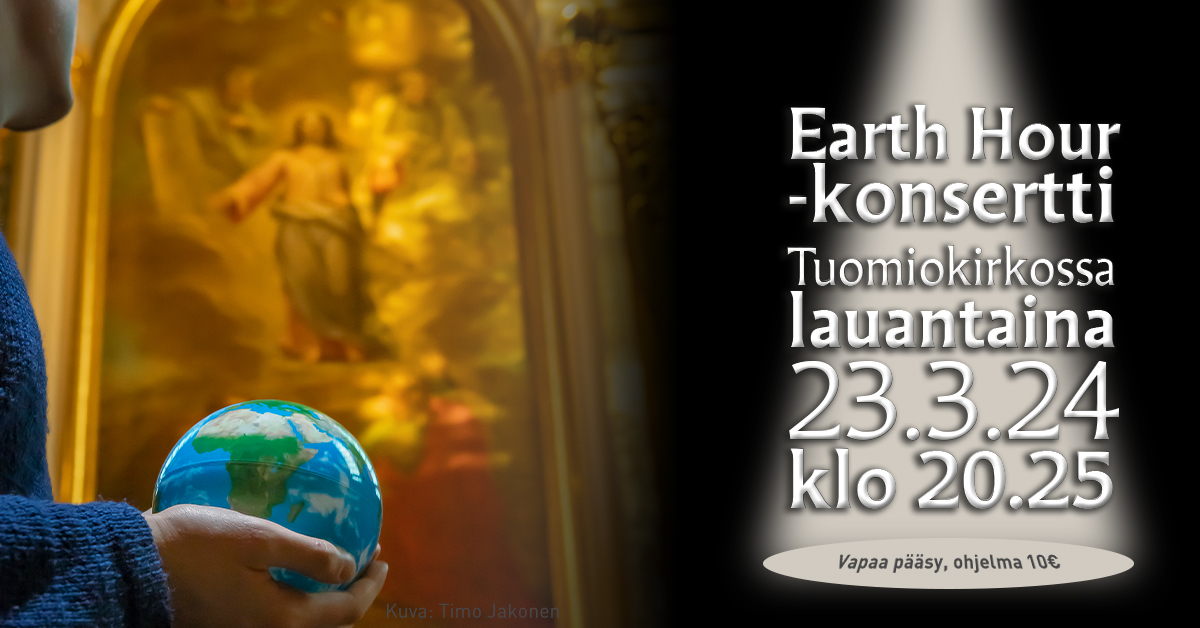 Earth Hour -konsertti Tuomiokirkossa